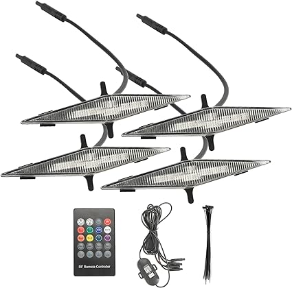 Grille Raptor Light with INSTRUCTION, APP- Remote Control 20 Custom Colors- RGB Grill Led Lights