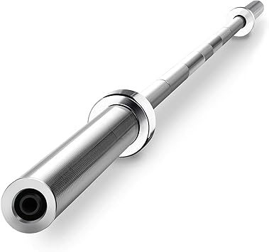 The Olympic barbell is made of high-grade steel coated with wear-resistant finish and paired with hard chrome-finished sleeves,Olympic Weight Bar Workout Gym Home Exercises Barbell