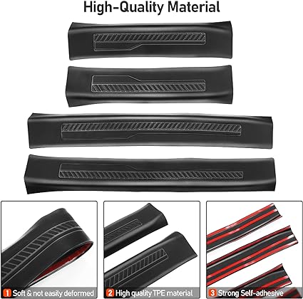 Door Sill Protector Replacement Compatible with Bronco 4 Door Interior Accessory