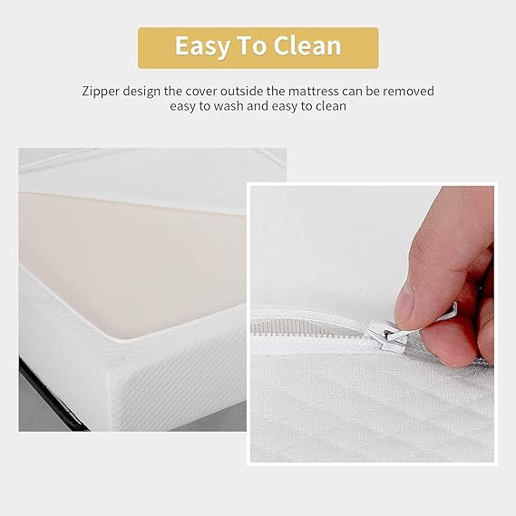 Mattresses for Cool Sleep & Pressure Relief,Medium Firm Mattresses CertiPUR-US Certified/Bed-in-a-Box,Twin