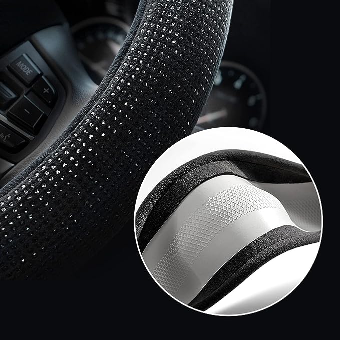 Wheel Cover for Women Men Bling Bling Crystal Diamond Sparkling,