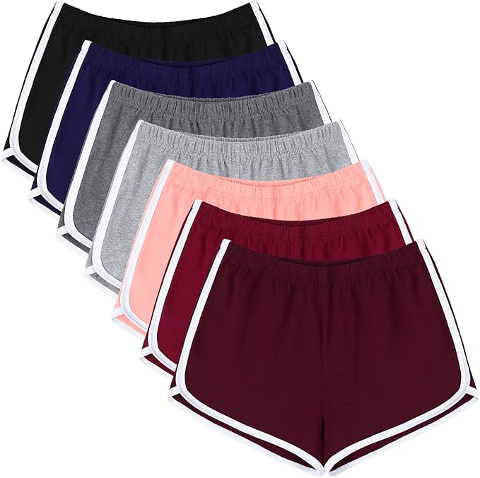 sport shorts are made of high-quality cotton, soft and comfortable to the touch, skin-friendly and breathable; these yoga shorts for women are not easy to deform, Yoga Dance Pants Breathable Workout Running Shorts Dolphin Shorts for Women