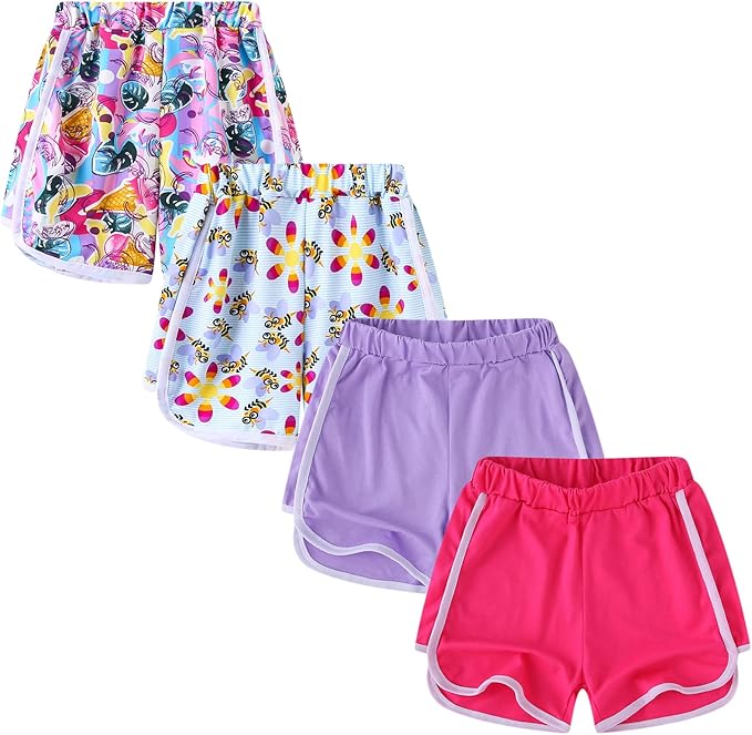 Whether in solid or bright colors, girls athletic shorts can be paired with various styles such as t-shirts, vests, shirts, sweatshirts, hoodies, sneakers, Pack Athletic Gym Outdoor Workout Running Beach Shorts