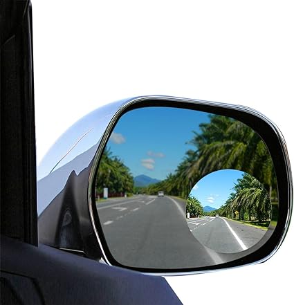 TOP QUALITY BLIND SPOT MIRROR  Will Keep You Driving Safe 100% and We Guarantee Satisfaction , Blind Spot Accessories 2" Round HD Glass Slim Frameless Convex Rear View, Wide Angle 360°Rotate 30°Sway