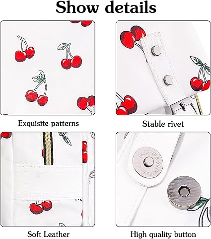 Safe Design: Flap over design with strengthen magnetic snap button for your security.College School Bag Bookbag