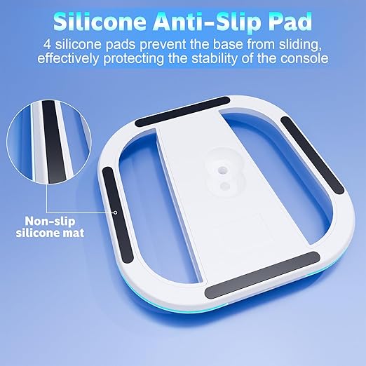 short press the RGB touch button to easily switch between 7 RGB colors, Vertical Stand for PS5 Consoles, PlayStation 5 Vertical Stand with 7 RGB Lights for PS5 Digital/PS5 Disc