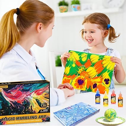 Free your creativity today and make beautiful patterns as unique as you are.Marbling Paint for Kids - Arts and Crafts for Girls & Boys Crafts Kits Ideal