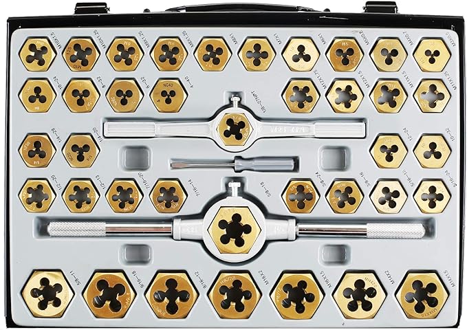 Metal Carrying Case Die Set Bearing Steel SAE and Metric Tools 86 Piece