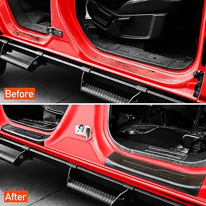 Door Sill Protector Replacement Compatible with Bronco 4 Door Interior Accessory