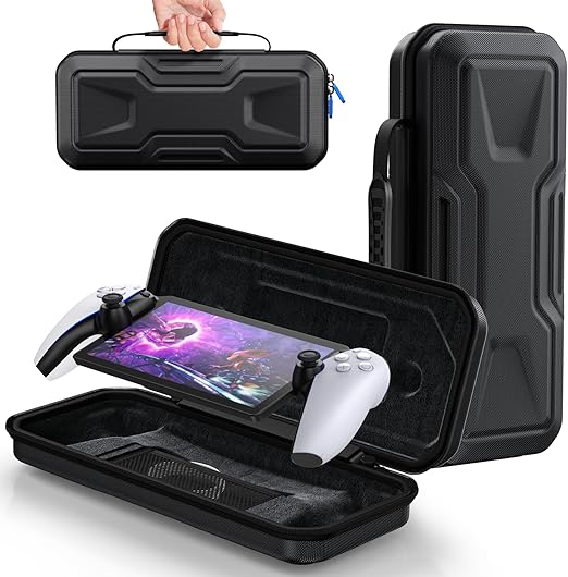 Full Protection Handheld Case Accessories for Playstation Portal Remote Player-Black