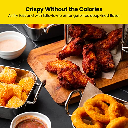 Chefman Multifunctional Digital Air Fryer+ Rotisserie, Dehydrator, Convection Oven, 17 Touch Screen Presets Fry, Roast, Dehydrate & Bake, Auto Shutoff, Accessories Included, XL 10L Family Size, Black