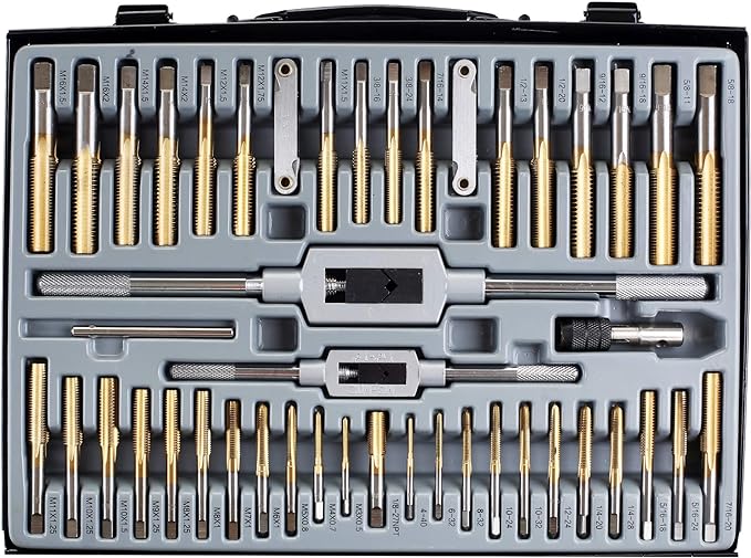 Metal Carrying Case Die Set Bearing Steel SAE and Metric Tools 86 Piece