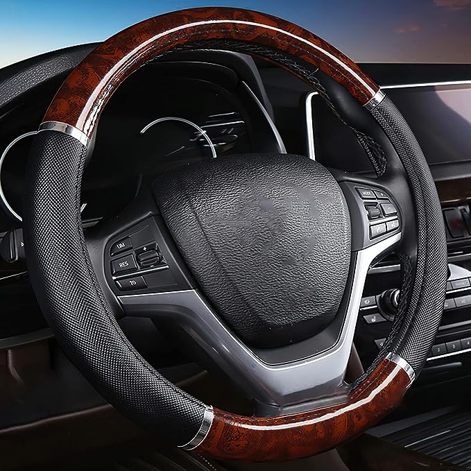 Wheel Protector Breathable Anti-Slip Steering Wheels fits all cars, The Steering Wheel Cover Provides Moderate Protection In Hot And Cold Weather