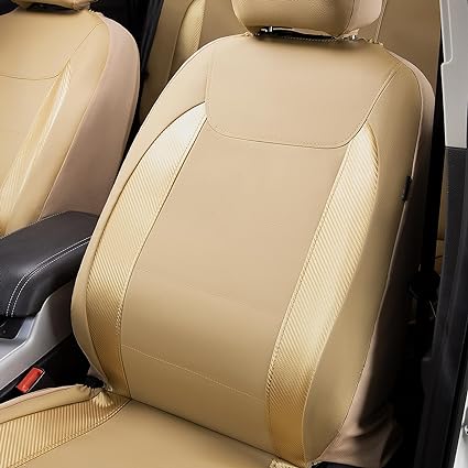 Face materials are Carbon Fiber leather and Faux leather materials,  Water Proof Faux Leather Carbon Fiber Front and Rear Bench