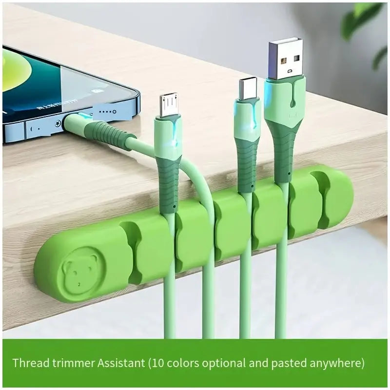 Cord Organizer, Cable Clips Cord Holder, Cable Management USB Cable Power Wire Cord Clips, Cable Organizers for Car Home, and Office