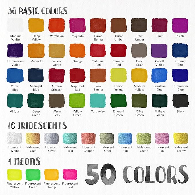 The all in one starter watercolor paints for adults This watercolor kit is also suitable as a travel watercolor set. Watercolor Paint Set for Kids, Adults, Beginners | 50 Artist Quality Professional Watercolor Paint Kit - Watercolour Paint Palette,