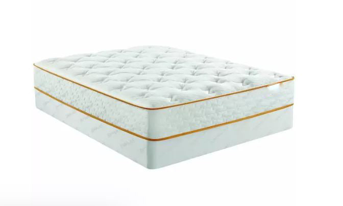 Mattress Queen, Spring Mattress Bamboo Charcoal Foam Hybrid Bed Mattress Innerspring Hybrid Firm Mattress with Support Bonnell Spring