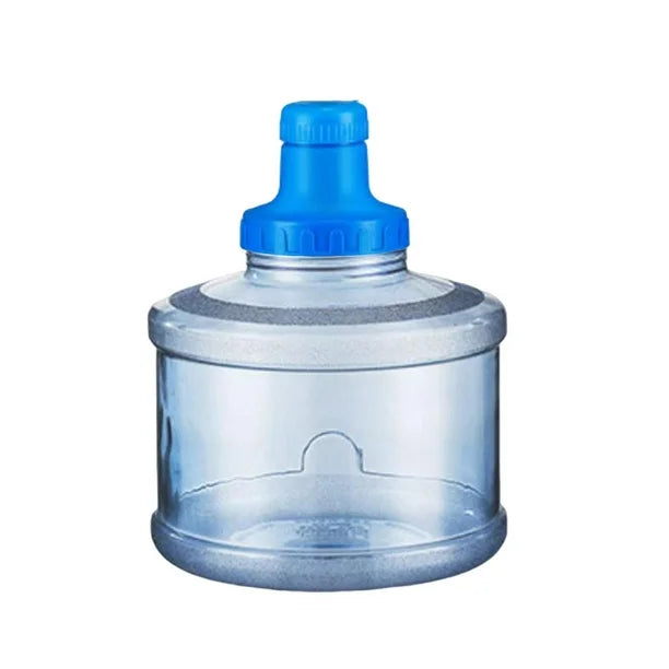 Gallon Jug Round Water Bottle with Detachable Cap Blue Durable for Camping Training Hiking Food Grade Material 5.5L