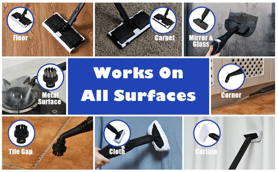 Chemical-Free Cleaning ,Multipurpose Steam Cleaner , Heavy Duty Rolling Cleaning Machine