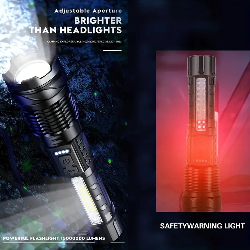 Powerful Flashlight Rechargeable Torch Light High Power LED Flashlight Tactical Lantern