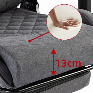 Gaming Chair with Massager Lumbar Support and Retractible Footrest, High Back Ergonomic Racing Style Computer Leather Executive Office Swivel Chairs Adjustable Armrests and Backrest
