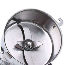 electric grain grinder mill's body is made of high quality stainless steel and meets food safety requirements, 550g High Speed Electric Stainless Steel Grinder