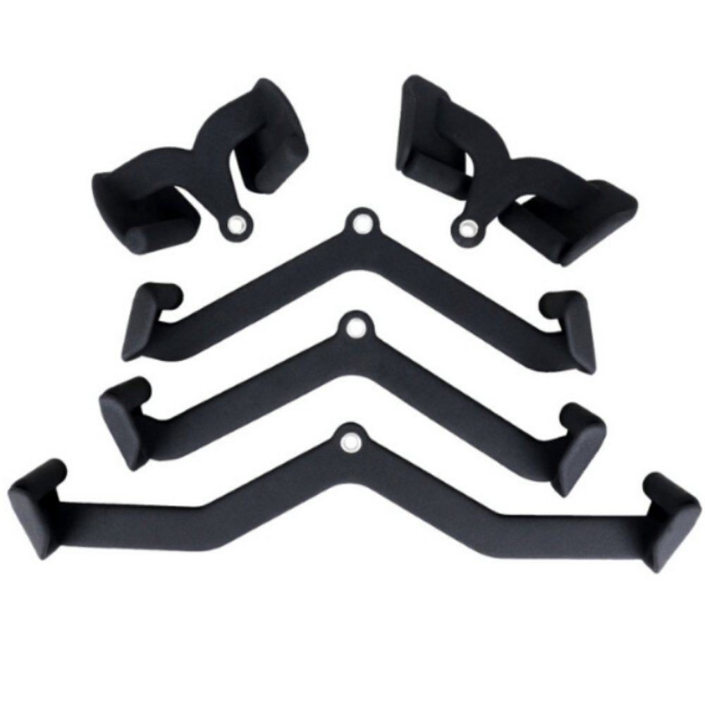 Pull Down Bar for Cable Machine, LAT Pulldown Attachments T Bar V Bar Cable Attachment, Back Tricep Bar Strength Training Handle