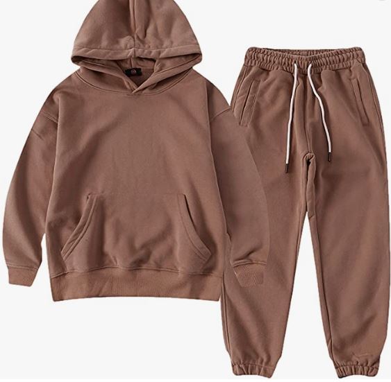 Boy's Hoodie Tracksuit Set Pullover Sweatshirt Jogging Pants 2 Pieces Sweatsuit