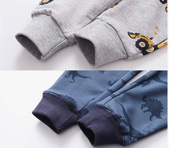 Boys Cotton Jogging Pants, Pull-On