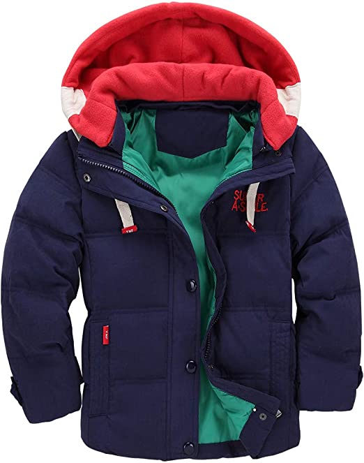 Unisex Winter Hoodie Puffer Coat Thicken Padded Jacket Snowsuit