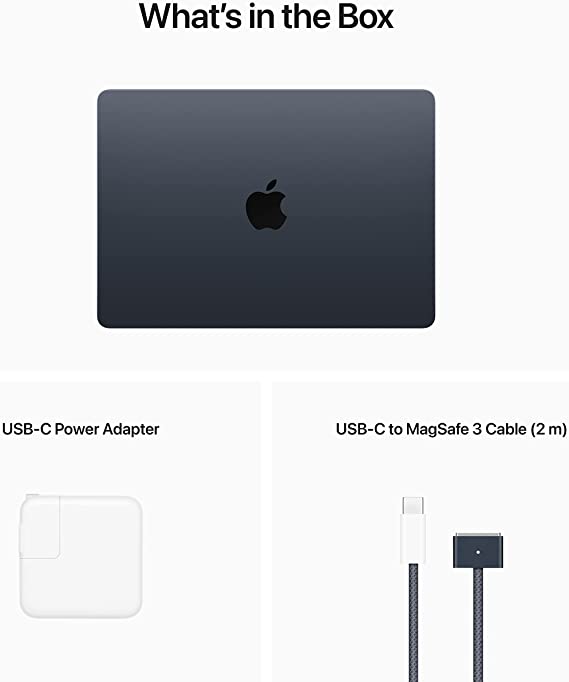 Apple 2022 MacBook Air Laptop with M2 chip: 13.6-inch Liquid Retina Display, 8GB RAM, 256GB SSD Storage, Backlit Keyboard, 1080p FaceTime HD Camera. Works with iPhone and iPad; Starlight; English
