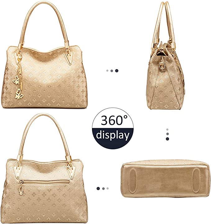 Leather Purses and Handbags with Matching Wallets Set Purse and Wallet Set for Women