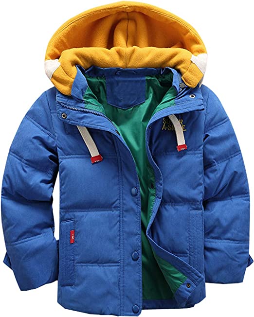 Unisex Winter Hoodie Puffer Coat Thicken Padded Jacket Snowsuit
