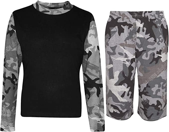 CAMO T Shirt Top & Shorts Camo Green Summer Outfit