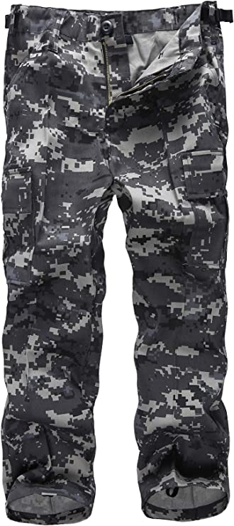 Kids Combat Army Ranger Camping Outdoor camo Cargo Pants Trousers