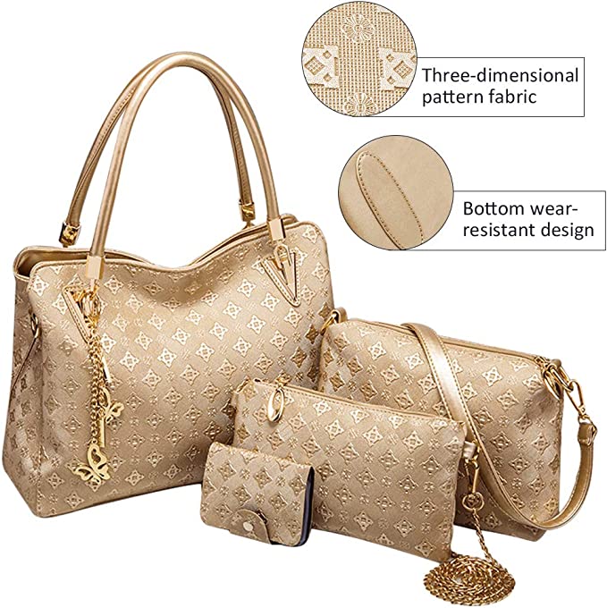Leather Purses and Handbags with Matching Wallets Set Purse and Wallet Set for Women