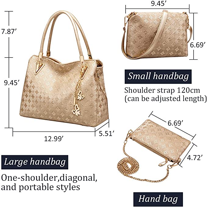 Leather Purses and Handbags with Matching Wallets Set Purse and Wallet Set for Women