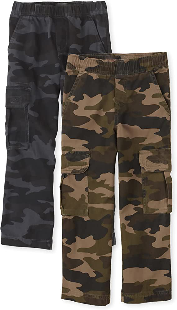 Boys Pull on Cargo Pants 2-Pack