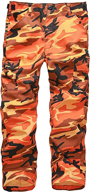 Kids Combat Army Ranger Camping Outdoor camo Cargo Pants Trousers