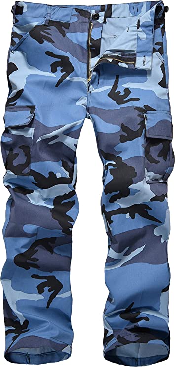 Kids Combat Army Ranger Camping Outdoor camo Cargo Pants Trousers