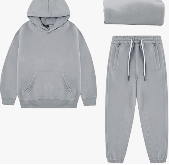 Boy's Hoodie Tracksuit Set Pullover Sweatshirt Jogging Pants 2 Pieces Sweatsuit
