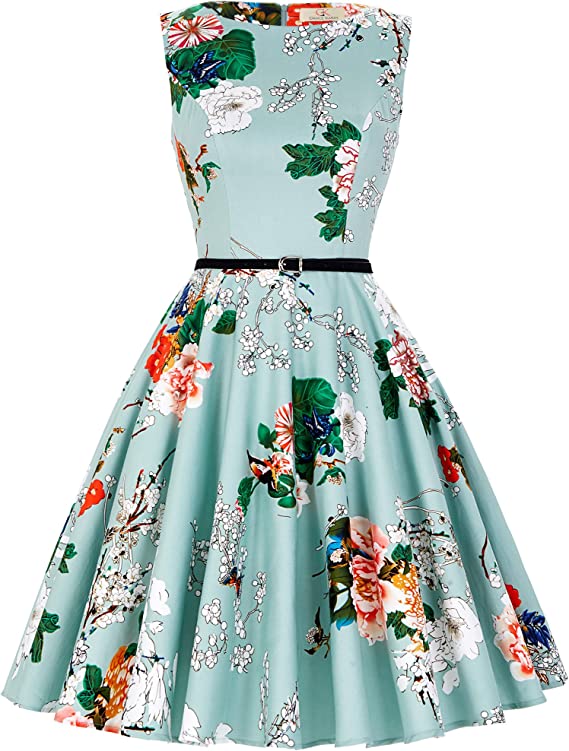 Swing 1950's Vintage Dress with Belt
