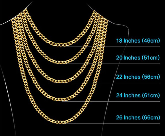 Silver Chain | Gold Chain for Men, 3.5MM/5MM Necklace for Men Diamond Cut Cuban Link Chain for Men Women Jewelry Gift for Women Men Boy Girls Super Sturdy Shiny Chain 18,20,22,24,26 Inch