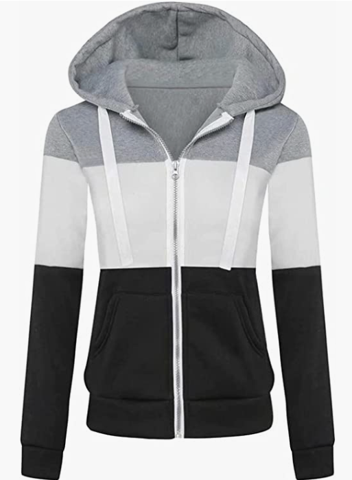 Women Hoodie Sweater Warm Zipper Sweatshirt