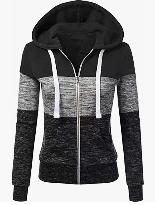 Women Hoodie Sweater Warm Zipper Sweatshirt