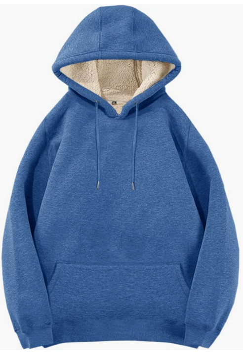 Super Thick Fleece Hoodies Winter Warm Sherpa Lined Sweatshirts Pullover Sweater