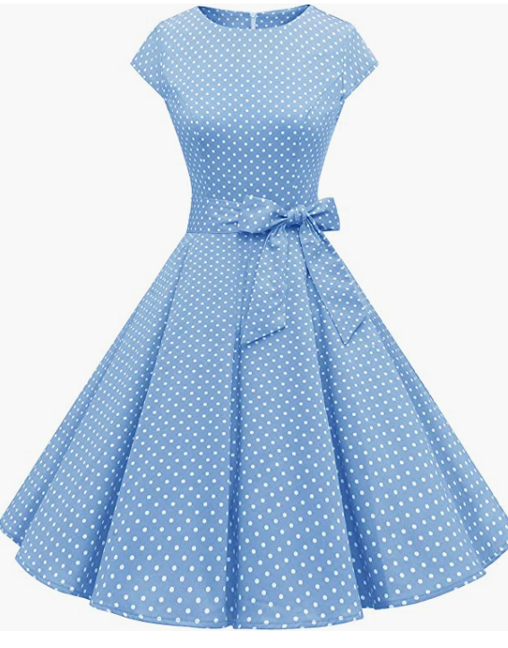 Vintage Prom Party Dress with Belt