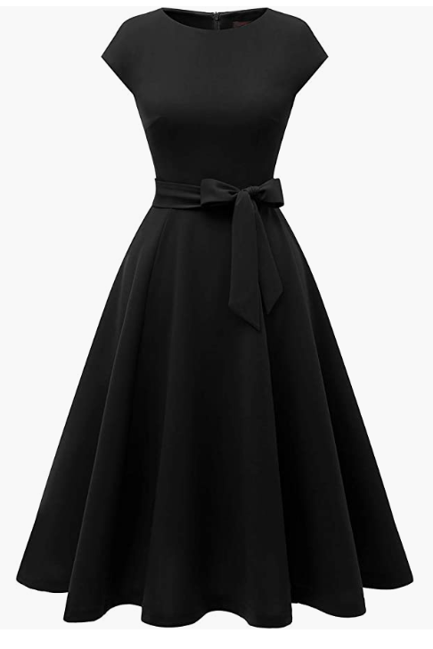 Dress Prom Bridesmaid Scoop Neck Homecoming Party Swing Cocktail Dress