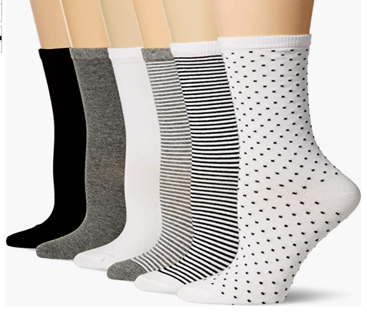 Womens 6-Pack Casual Crew