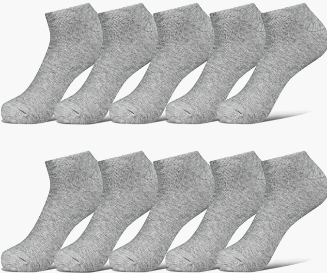 10 Pairs Ankle Trainer Sport Socks for Men Women